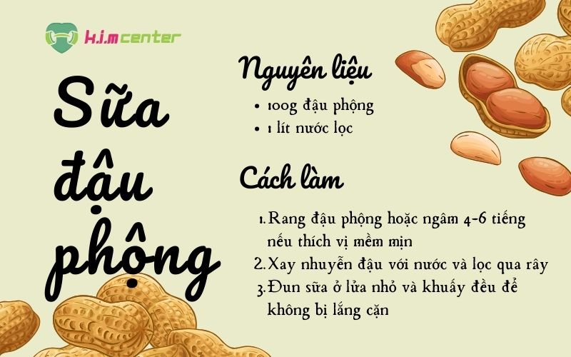 Công thức sữa đậu phộng giảm cân