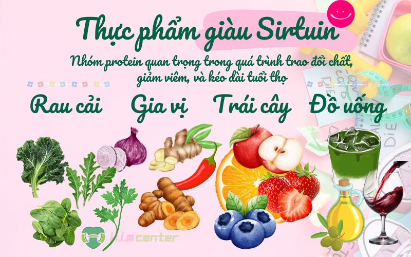 Tăng cường tiêu thụ thực phẩm giàu Sirtuin trong chế độ ăn kiêng