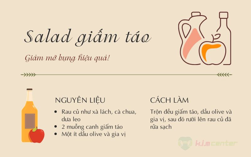 Salad giấm táo – Lựa chọn cho bữa ăn nhẹ lành mạnh